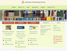 Tablet Screenshot of library.sjog.ie